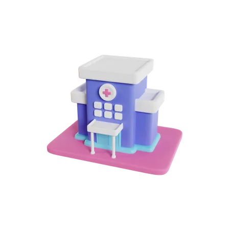 Krankenhaus  3D Icon