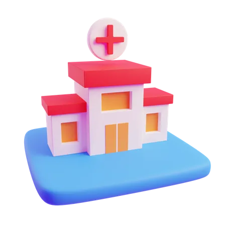 Krankenhaus  3D Icon