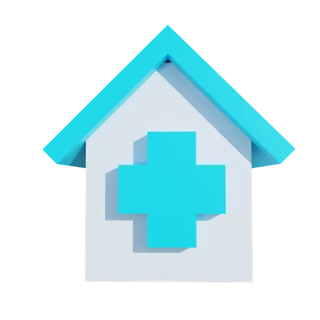 Krankenhaus  3D Icon