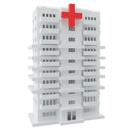 Krankenhaus  3D Icon