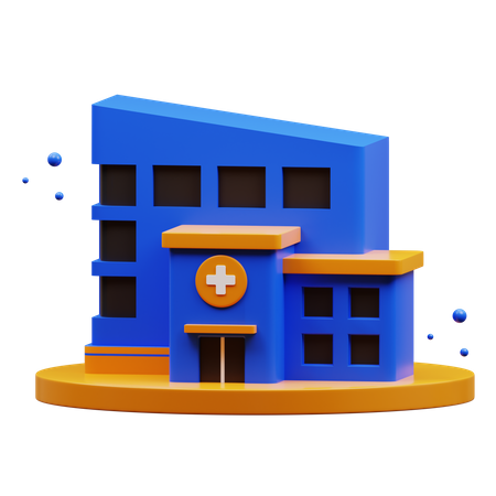 Krankenhaus  3D Icon