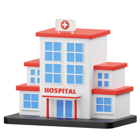 Krankenhaus  3D Icon