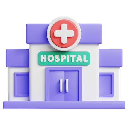 Krankenhaus  3D Icon