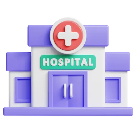 Krankenhaus  3D Icon