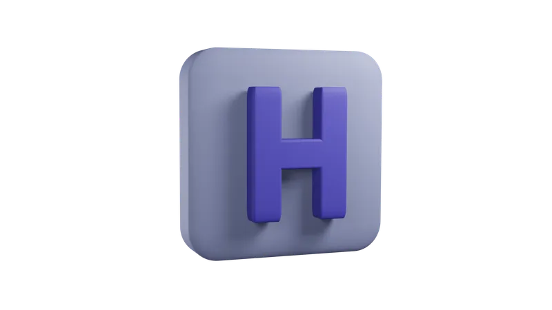 Krankenhaus Zeichen  3D Icon