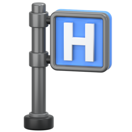 Krankenhaus Zeichen  3D Icon