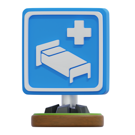 Krankenhaus Zeichen  3D Icon