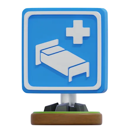 Krankenhaus Zeichen  3D Icon