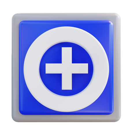Krankenhaus Zeichen  3D Icon