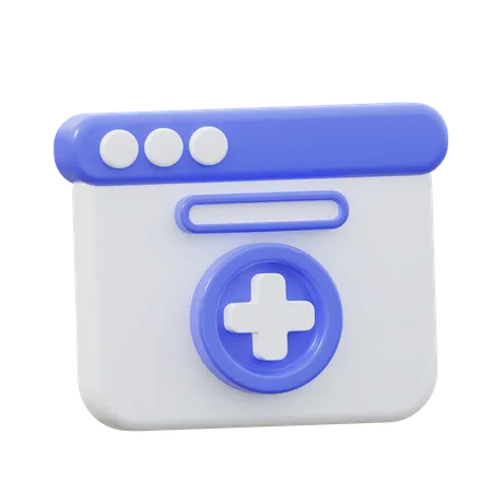 Website des Krankenhauses  3D Icon