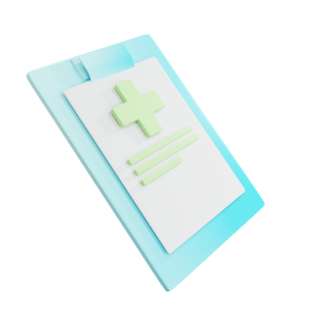 Krankenhaus-Zwischenablage  3D Icon