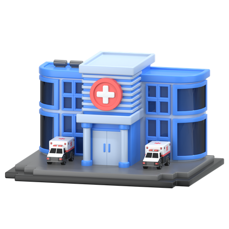 Krankenhausgebäude  3D Icon