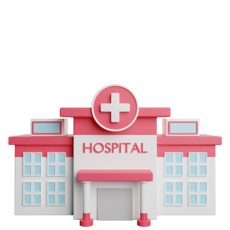 Krankenhausgebäude  3D Illustration