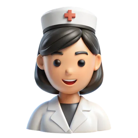 Krankenschwester-Avatar  3D Icon