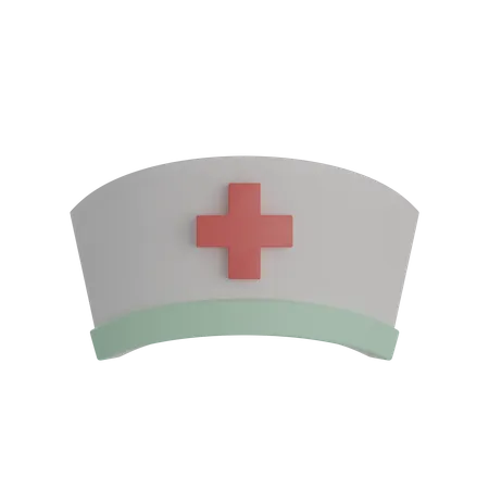 Krankenschwester Hut  3D Illustration