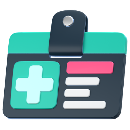 Gesundheitskarte  3D Icon