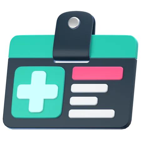 Gesundheitskarte  3D Icon