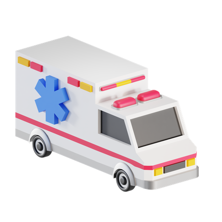 Krankenwagen  3D Illustration