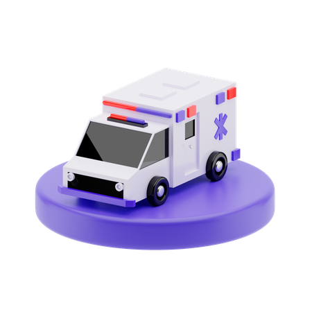 Krankenwagen  3D Illustration