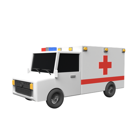 Krankenwagen  3D Illustration