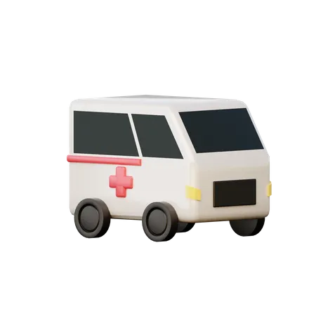 Krankenwagen  3D Illustration
