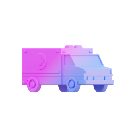 Krankenwagen  3D Illustration