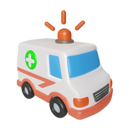 Krankenwagen  3D Illustration