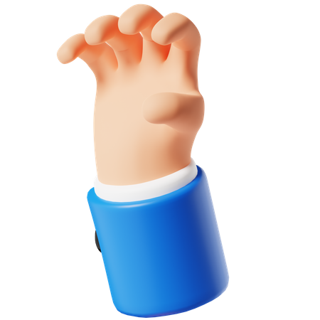 Finger kratzen Handbewegung  3D Icon