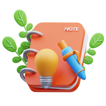 Kreative Notiz  3D Icon