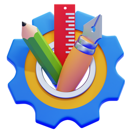 Kreatives Ambiente  3D Icon