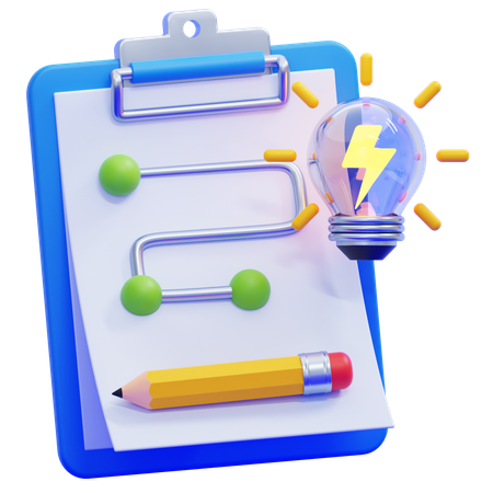 Kreative Planung  3D Icon
