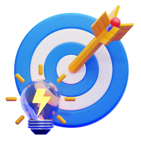 Kreatives Ziel  3D Icon