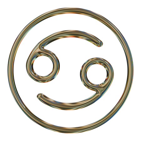 Krebs, Tierkreis, 3d, Symbol  3D Icon