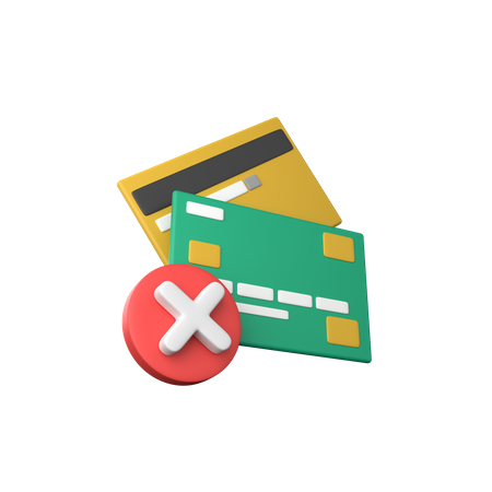 Kreditkarte entfernen  3D Icon