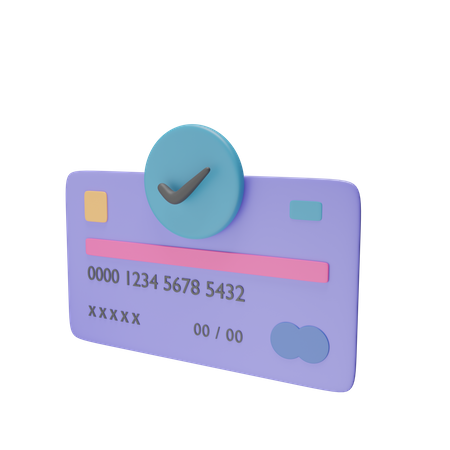 Kreditkarte akzeptiert  3D Icon