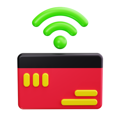 Kreditkarte WLAN  3D Icon