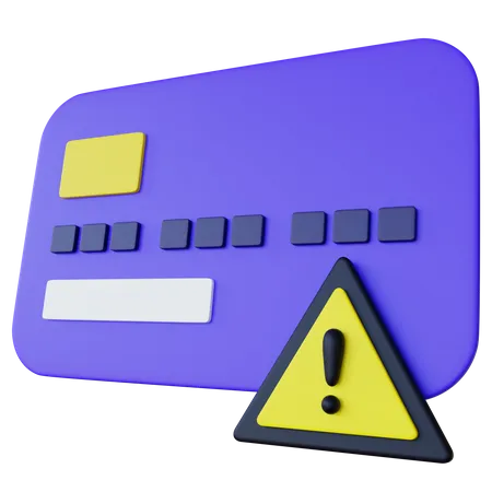 Kreditkartenfehler  3D Icon