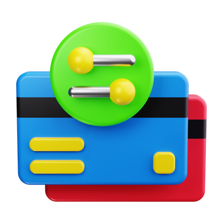 Kreditkartenlimit  3D Icon