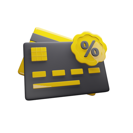 Kreditkartenrabatt  3D Icon