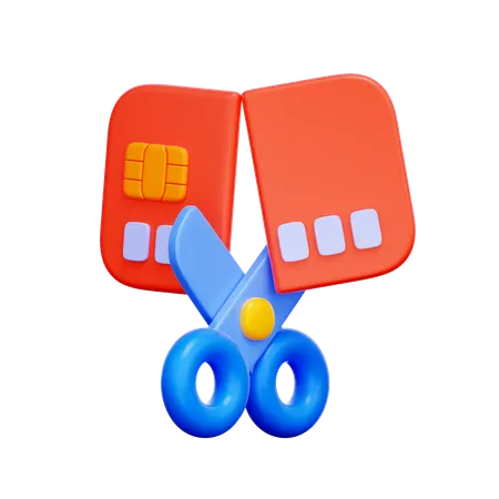 Reduzierung der Kreditkartenschulden  3D Icon