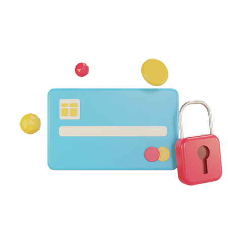 Kreditkartensicherheit  3D-Symbol