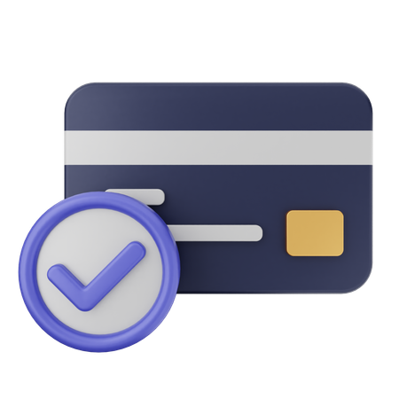 Credit Card Verification  3D Icon