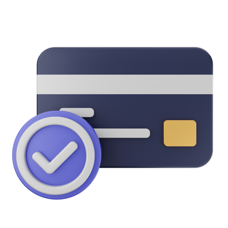 Credit Card Verification  3D Icon