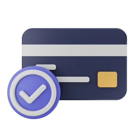 Credit Card Verification  3D Icon