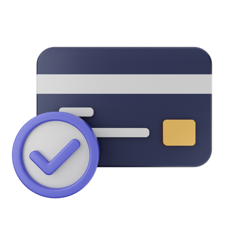 Credit Card Verification  3D Icon