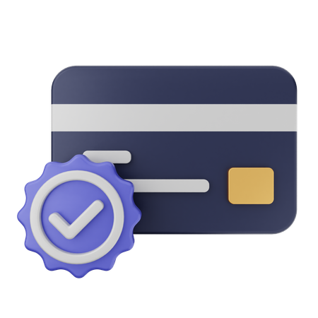 Credit Card Verification  3D Icon