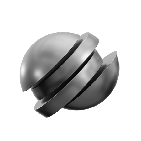 Kreis abstrakte Form  3D Icon