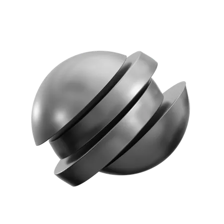 Kreis abstrakte Form  3D Icon