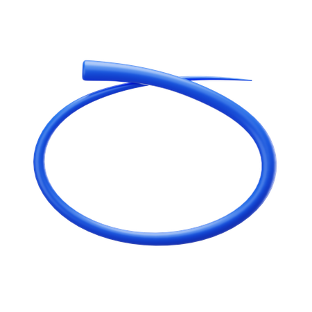 Kreis kritzeln  3D Icon