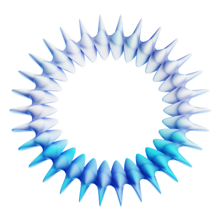 Kreis mit Spitze  3D Icon